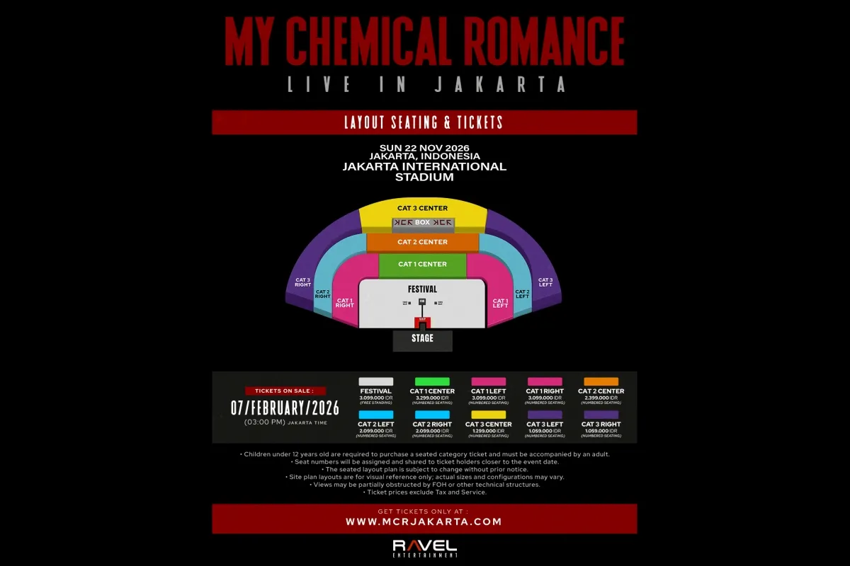 <em>Layout Penonton My Chemical Romance</em>