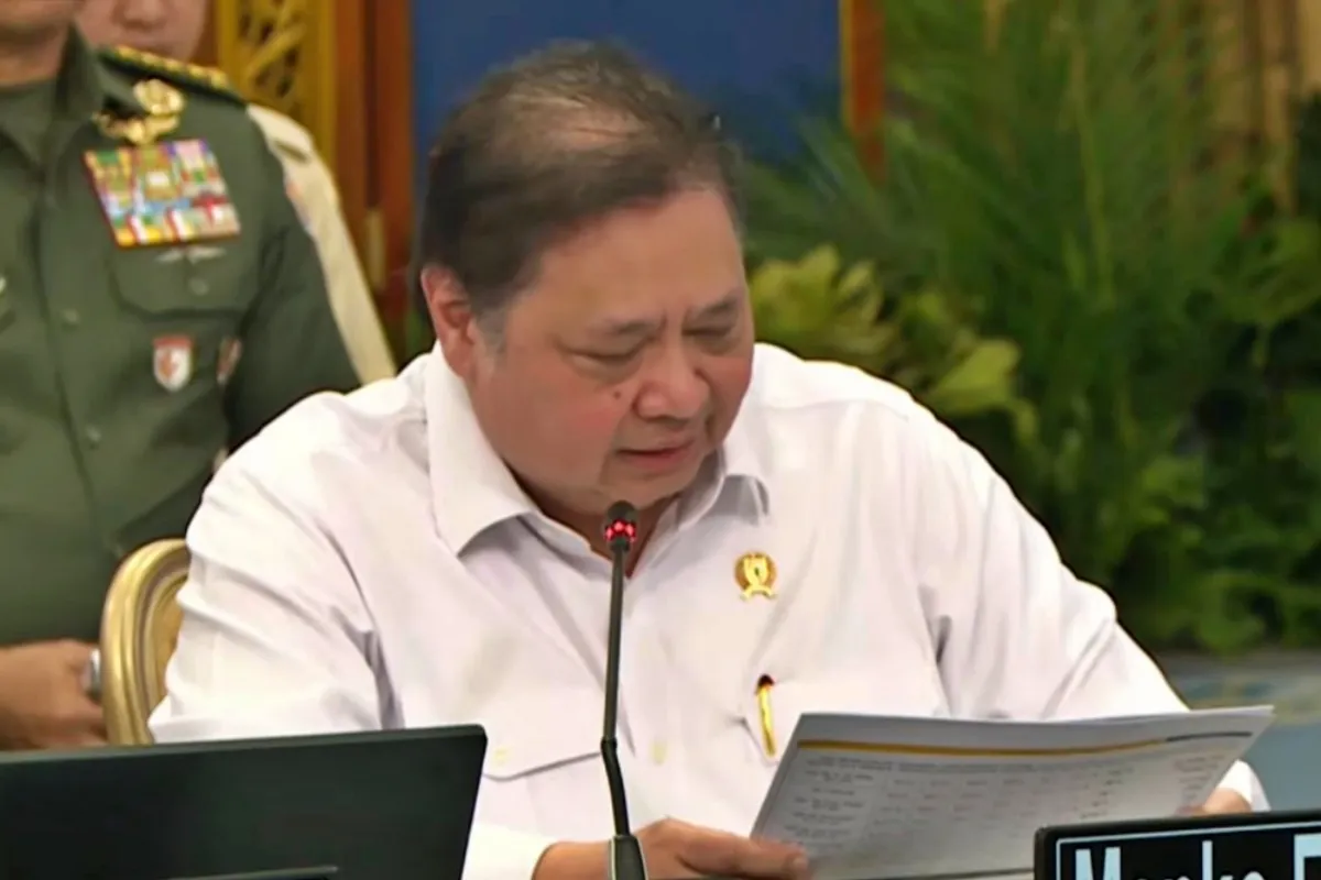 Menko Airlangga di Sidang Kabinet Paripurna