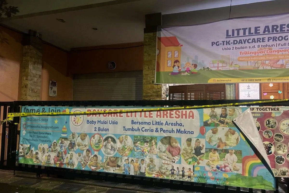 Daycare Little Aresha di pasang garis polisi