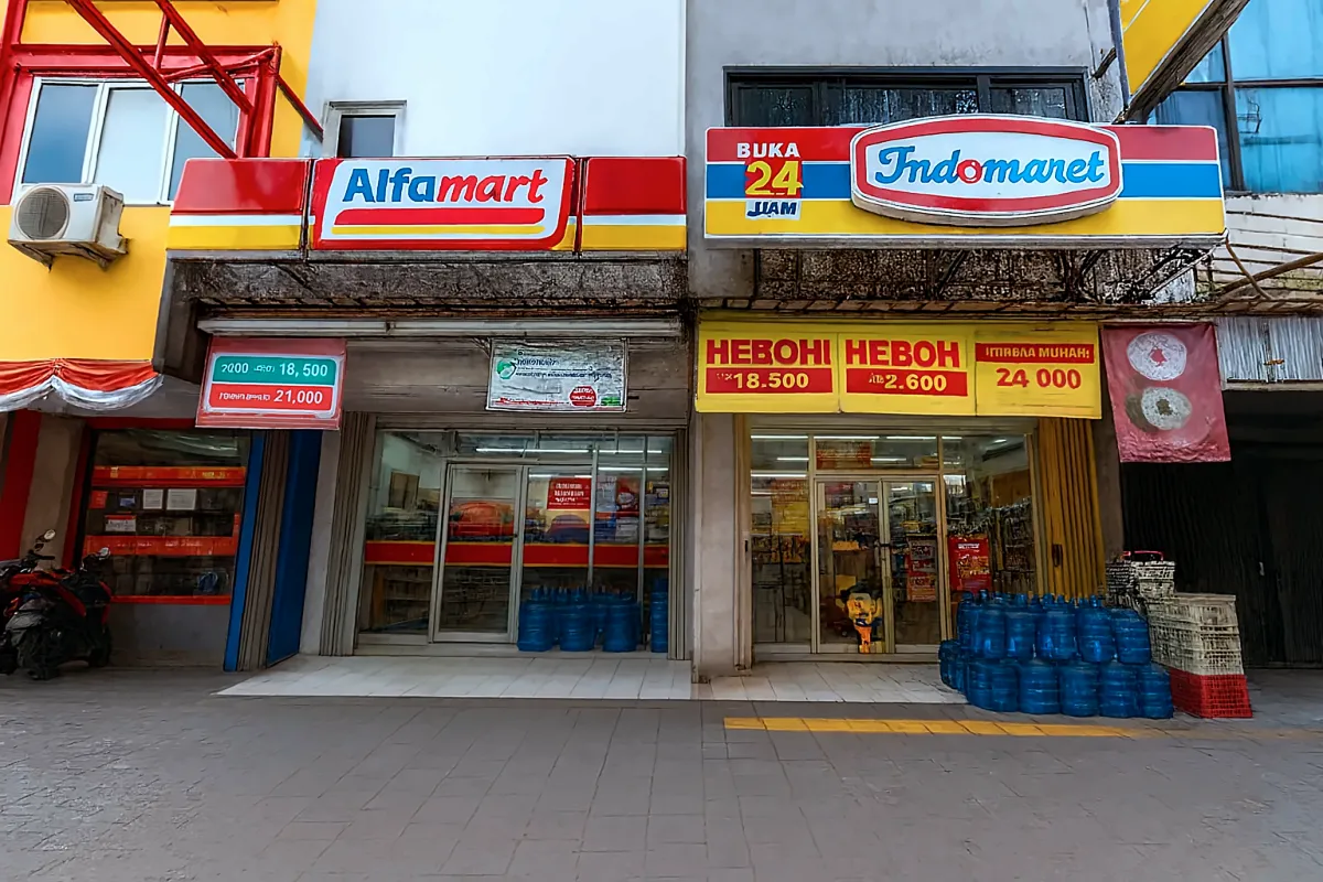 Gerai Alfamart dan Indomaret
