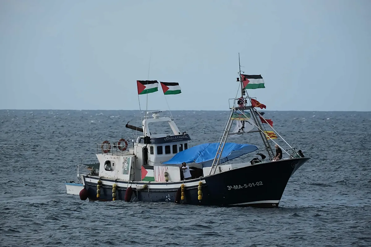 Kapal dari Armada Global Sumud menuju Gaja